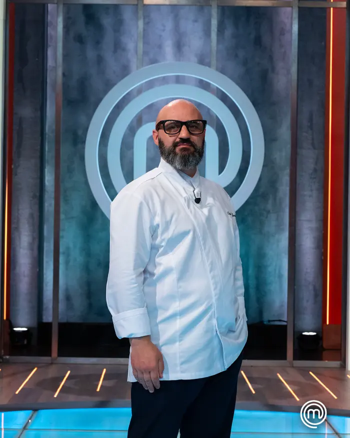 Carlo sul set di MasterChef Italia